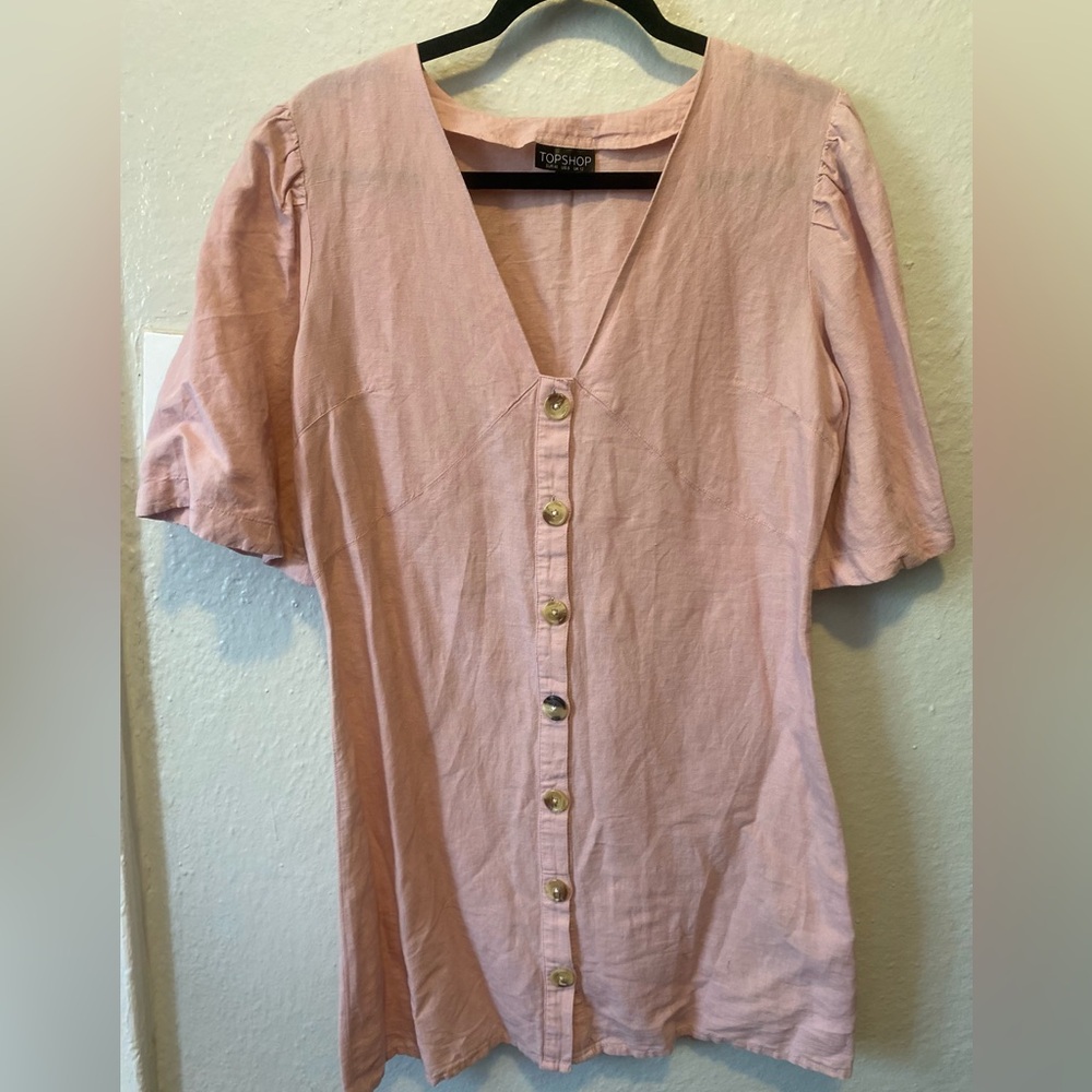 TOPSHOP LINEN DRESS